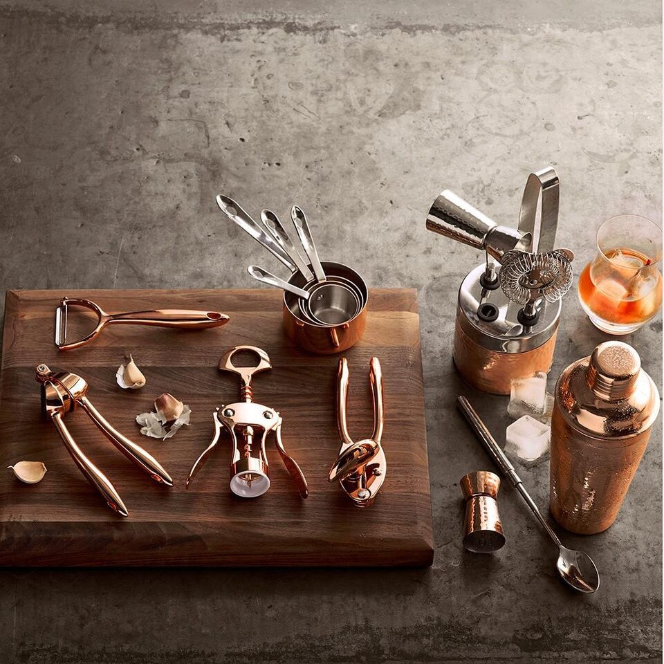 Copper Hammered Bar Tool Set Williams Sonoma AU
